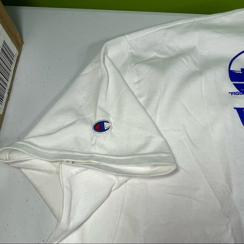Champion x Virgil Abloh Pyrex Mens 2XL White Tee Shirt Figures of Speech T-Shirt - Picture 7 of 12